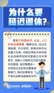 一组图读懂我国延迟退休政策 渐进式延多久？