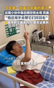 云南第一波吃菌子的已經(jīng)進(jìn)醫(yī)院了 中毒致幻案例頻發(fā)