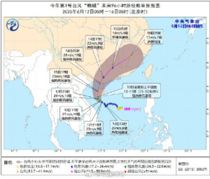 華南或迎大暴雨及特大暴雨 臺(tái)風(fēng)“蝴蝶”逼近登陸