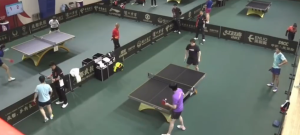 孙颖莎梁靖崑决赛前对练