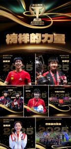 王楚钦孙颖莎2025年度最佳运动员 国乒最大赢家