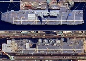 卫星图揭露日本驱逐舰航母化改造 F-35B战机部署进展