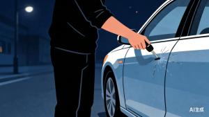 司机拿钥匙恶意划邻车车主已报警 情绪失控的代价