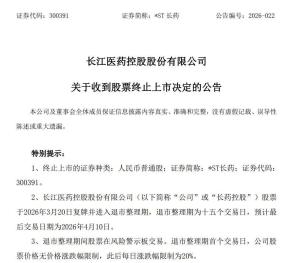 连续三年年报信披造假*ST长药被退市 财务造假致退市