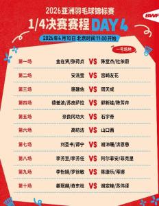 “梁王”“任何”内战 高昉洁挑战山口茜 亚锦赛前瞻 焦点战今日开打