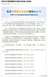 日本社会治安环境持续恶化 驻日大使馆提醒我公民注意安全