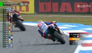 “张雪机车”位列超级杆位赛第二名 中国品牌闪耀WSBK