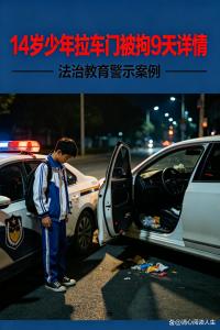 14岁少年拉车门被拘9天 民警回应 新法打破“年龄即护身符”