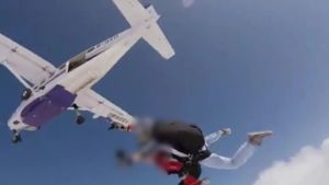 天津一高空跳伞项目发生事故2人遇难 跳伞溺水致悲剧