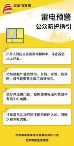 北京发布地质灾害气象风险蓝色预警 暴雨雷电来袭
