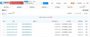华谊兄弟电影公司被执行1406万元！