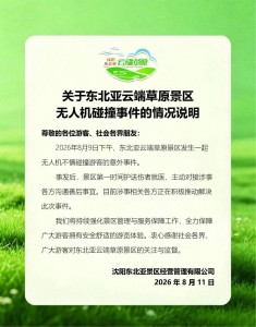 沈阳东北亚景区通报“游客被无人机撞伤”
