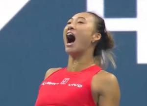 郑钦文排名升至第45位 中网3连胜晋级16强