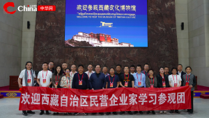 西藏自治区民营企业家参访西藏文化博物馆