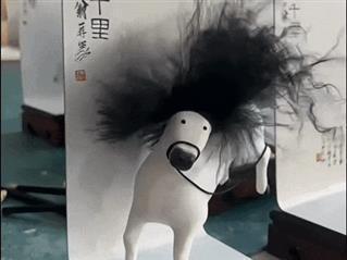 马彪彪发型可扎可染 治愈系小马风靡网络