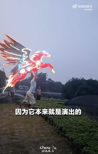 成都男子自制神獸飛行器 創(chuàng)意作品引發(fā)熱議