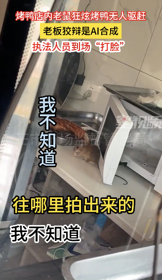 烤鴨店老鼠亂竄老板狡辯是AI合成
