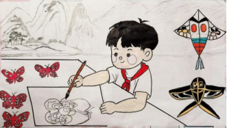 非遗在指尖 童趣跃纸上