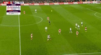 阿森纳4比1热刺 埃泽帽子戏法闪耀全场