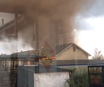 黑龙江尚志市遭遇龙卷风和冰雹天气 造成1死、16伤