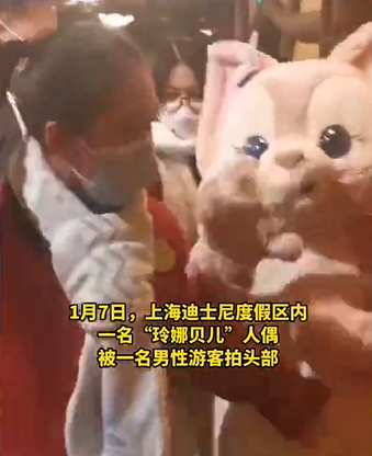 上海迪士尼“玲娜贝儿”被游客拍头 警方调查：扮演者未送医