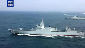 画面公开！两艘“万吨大驱”首次海训 中国海军实力飞跃