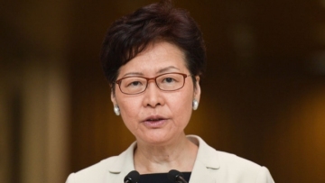 Carrie Lam says will cancel her U.S. visa over sanction