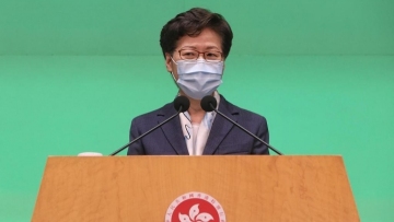 Carrie Lam accuses U.S. of 'double standards' over domestic, HK protests