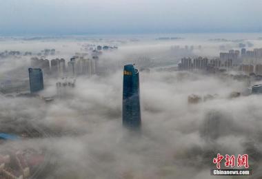 Bandar Nanchang Diselubungi Kabus Nipis