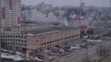 基辅市中心再次响起爆炸声 哈尔科夫发生激烈交火