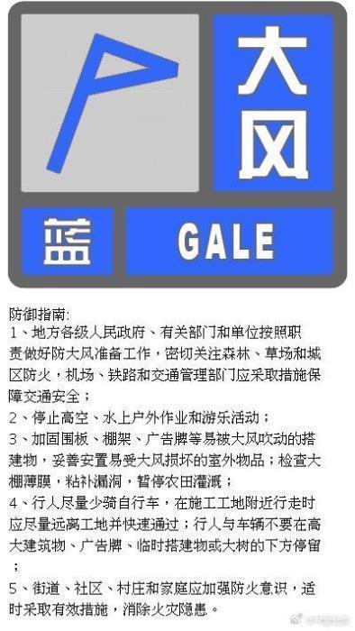 山区阵风可达8级以上！北京市发布大风蓝色预警