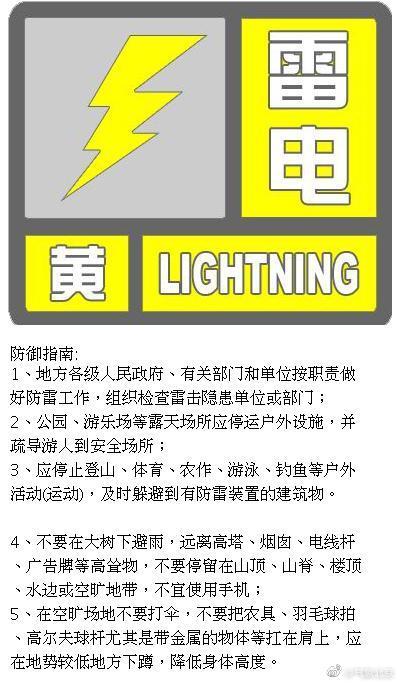 北京市连发三预警：雷电黄色预警、大风蓝色预警及冰雹黄色预警！