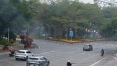 热心男子雨天为摔倒老人挡住车流 善举温暖全城