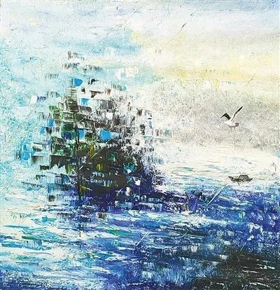 多维解构中国海南·新加坡艺术交流展丨阮江华：靛蓝色调的艺术叙事
