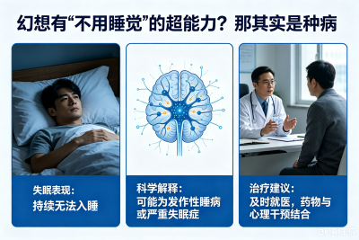 幻想有“不用睡觉”的超能力？那其实是种病
