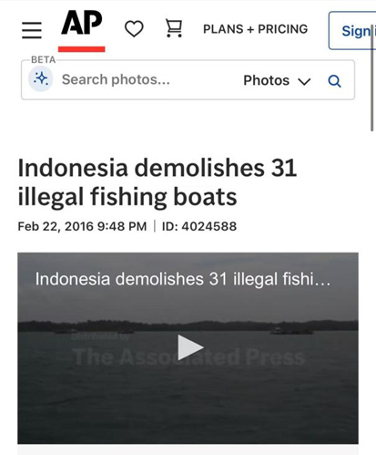 印尼炸毁31艘中国渔船？误导 实为2016年事件