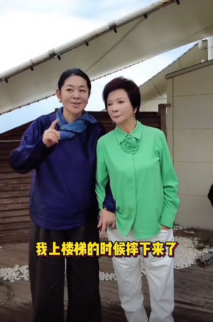 倪萍自曝从楼梯摔下骨折