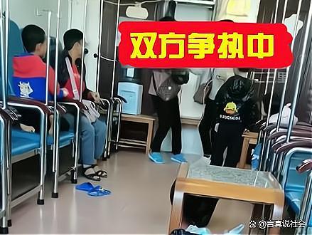 大妈插队抢小孩雾化器起冲突：不服气去撞墙啊