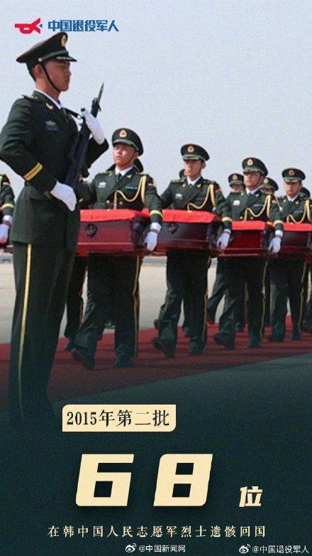 接英雄回家第10批在韩志愿军烈士遗骸回国