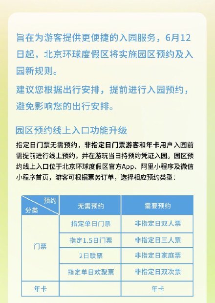 环球影城指定日门票无需预约！北京环球度假区6月12日起实施预约和入园新规则