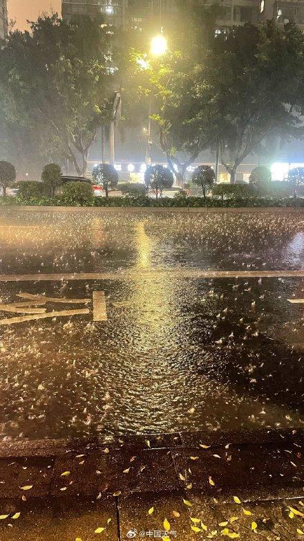 番禺1小时狂下48毫米暴雨广州启动暴雨三级应急