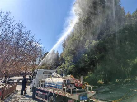 北京每日3次噴水降低花粉濃度