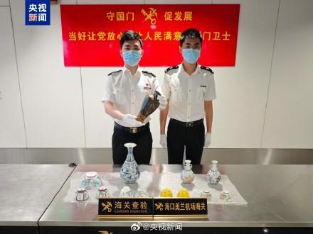 出境旅客行李藏文物被查