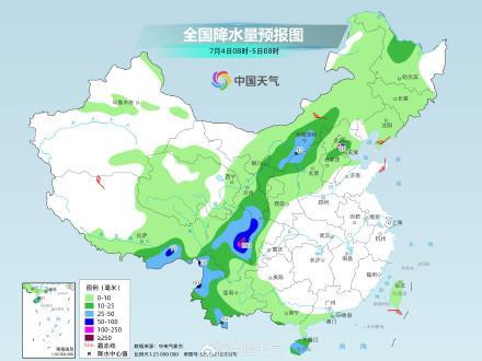 东北今天降雨增强 四川盆地局地有大暴雨 多地暴雨预警