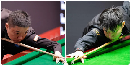 丁俊晖4比4赵心童 八强争夺战平分秋色