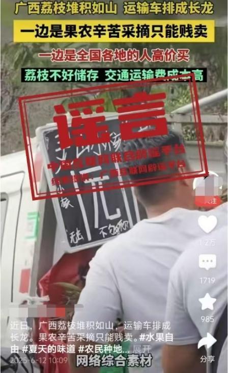 广西灵山荔枝堆积如山只能贱卖？假 ！产销有序未现滞销
