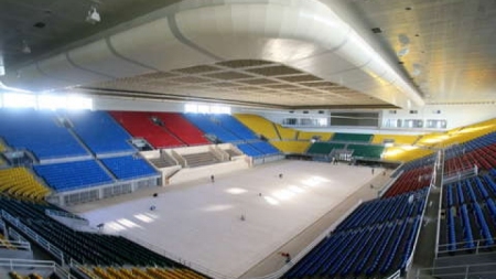 Das Hauptstadt-Hallenstadion bereitet sich auf die Olympischen Winterspiele vor