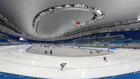 Erste Veranstaltung im Rahmen des 100-Tage-Countdowns für die Olympischen Winterspiele in Beijing