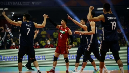 China besiegt Brasilien in der Volleyball-Nationenliga der Männer