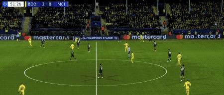 人口5.3万！欧冠：博德闪耀3-1曼城迎首胜 阿莱恩连续犯错 罗德里染红 小城奇迹